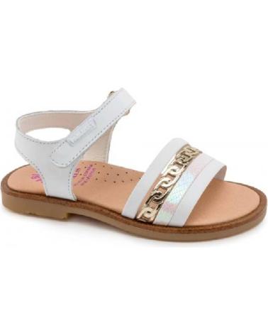 Sandálias de Menina PABLOSKY SANDALIA CORAZONES PLATA KANSAS BLANCO