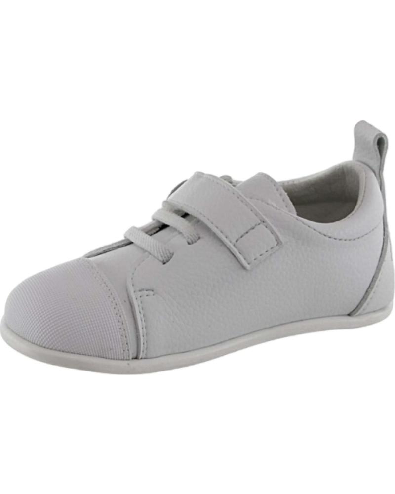 Sportivo per Bambina e Bambino ANDANINES - ZAPATILLAS PIEL VELCRO RESPETUOSO BLANCO