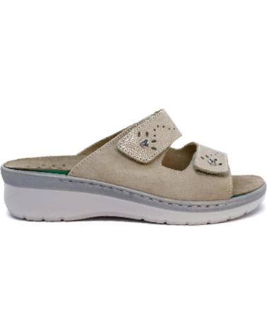 Sandálias de Mulher FLY FLOT - SANDALIA DOBLE VELCRO BEIG