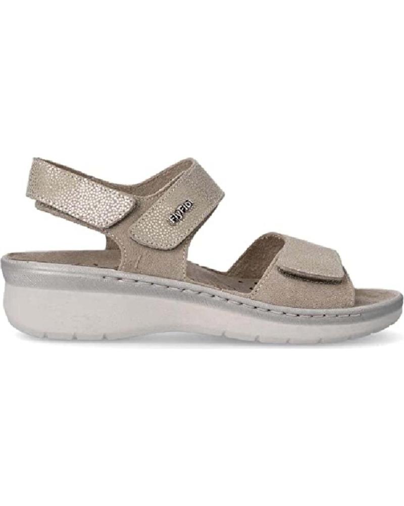 Woman Sandals FLY FLOT - SANDALIA VELCRO BEIG