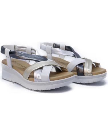 Sandali per Donna PITILLOS 5541 TUBULAR COMBINADO METALES PLATA