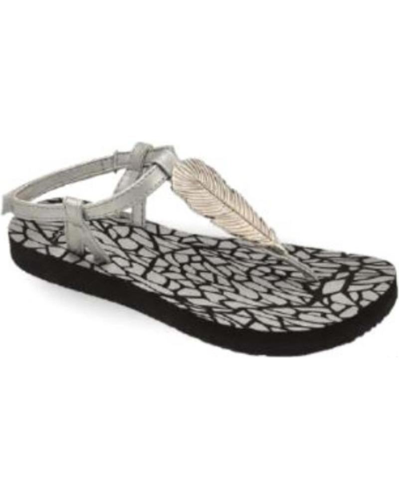 Chinelos de Mulher NICOBOCO - SANDALIA PISCINA HOJA PLATA