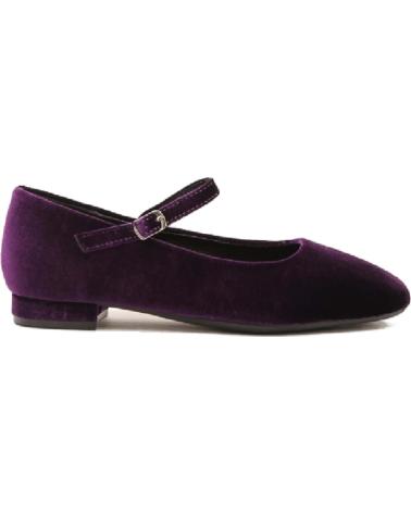 Bailarinas per Donna AZAREY MANOLETINA TERCIOPELO TACON BAJO MORADO
