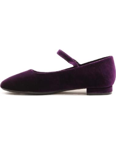 Bailarinas per Donna AZAREY MANOLETINA TERCIOPELO TACON BAJO MORADO