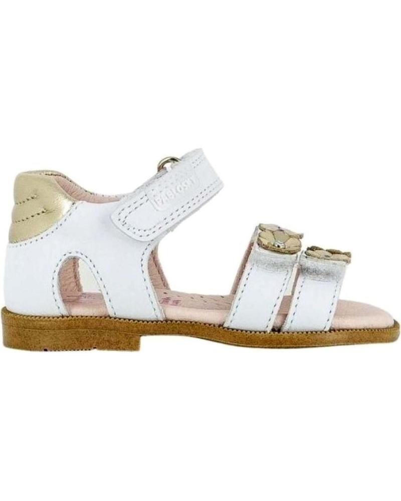 Sandales pour Fille PABLOSKY SANDALIA FLORECITAS DORADAS 093200 BLANCO