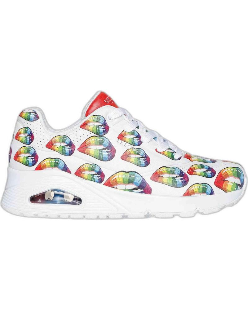 Trainers-De-Mujer-SKECHERS-ZAPATILLAS-UNO-PARA-MUJER-EN-COLOR-BLANCO