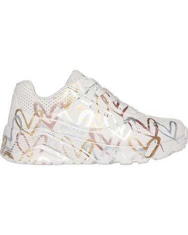 girl Trainers SKECHERS ZAPATILLAS UNO LITE - METALLIC LOVE PARA NINAS EN COLOR BLAN BLANCO