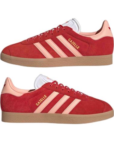 Sportivo per Donna ADIDAS ZAPATILLAS GAZELLE PARA MUJER EN COLOR ROJO