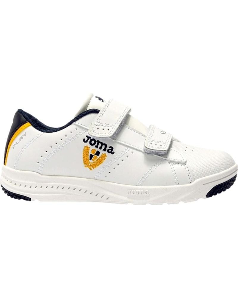 Sapatos Desportivos de Menina e Menino JOMA ZAPATILLAS CON VELCRO BLANCO