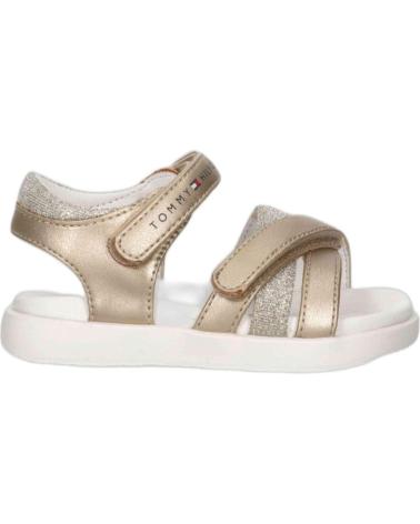 TOMMY HILFIGER T1A2332360569514 KLETTVERSCHLUSS-SANDALEN SILBER MULTICOLOR