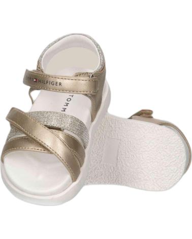TOMMY HILFIGER T1A2332360569514 KLETTVERSCHLUSS-SANDALEN SILBER MULTICOLOR