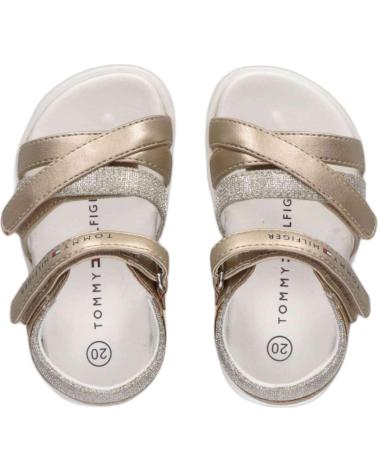 TOMMY HILFIGER T1A2332360569514 KLETTVERSCHLUSS-SANDALEN SILBER MULTICOLOR