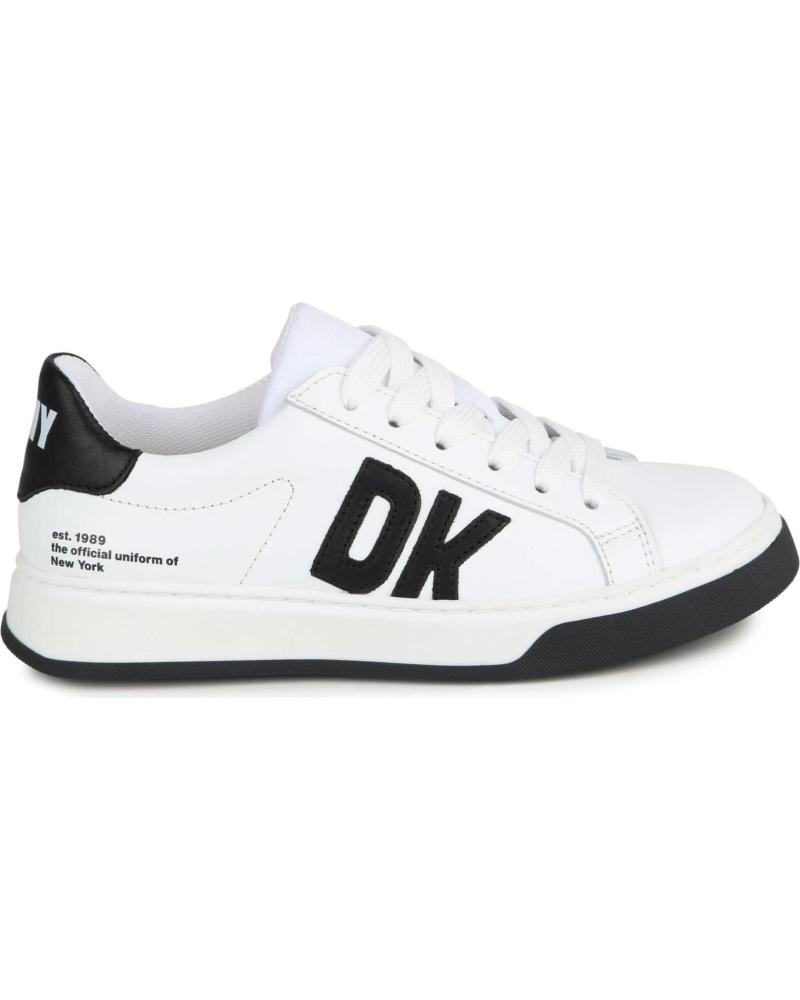 Trainers-De-Mujer-DKNY-ZAPATILLAS-DEPORTIVAS-BLANCAS-DE-PIEL-UNISEX-MODELO-D6012410-MULTICOLOR