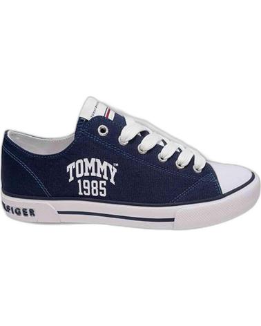 TOMMY HILFIGER MODELO X9 X9-32833-0890800 - ZAPATILLAS DE LONETA AZUL MARINO CON LOGO 1985 MULTICOLOR