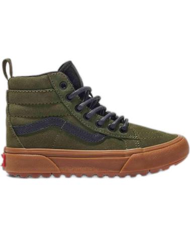 girl and boy Mid boots VANS OFF THE WALL ZAPATILLAS VANS MTE SK8-HI PARA NINOS UNISEX EN COLOR VERDE
