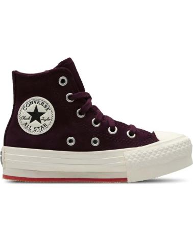girl and boy Trainers CONVERSE ZAPATILLAS CHUCK TAYLOR ALL STAR EVA LIFT PLATFORM SUEDE PAR MORADO