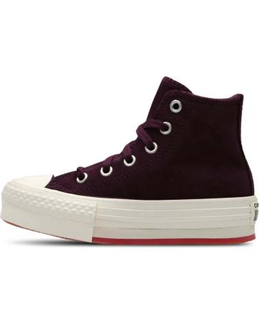 girl and boy Trainers CONVERSE ZAPATILLAS CHUCK TAYLOR ALL STAR EVA LIFT PLATFORM SUEDE PAR MORADO