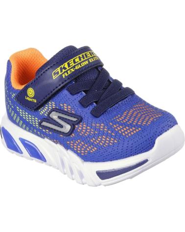 Sneaker für Mädchen und Junge SKECHERS ZAPATILLAS FLEX-GLOW ELITE-VORLO PARA NINOS UNISEX EN COLOR AZUL