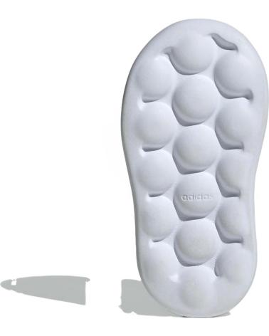 ADIDAS BREAKNET 2.0 WHITE SNEAKERS WITH RED STRIPES AND HOOK-AND-LOOP CLOSURE FOR BABIES BLANCO