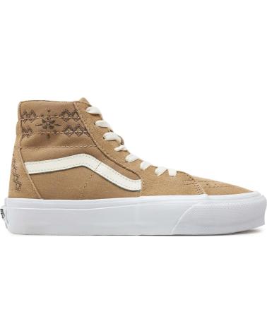 Sportif pour Femme VANS OFF THE WALL ZAPATILLAS VANS SK8-HI TAPERED PARA MUJER EN COLOR BEIGE