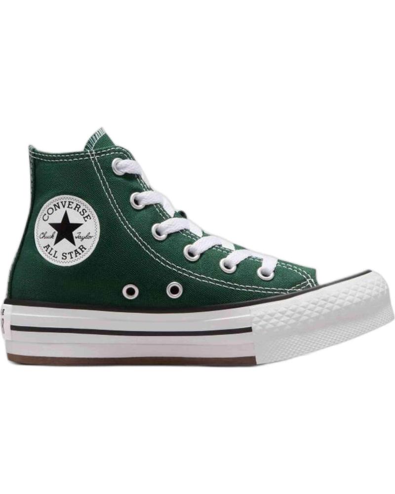 Sportivo per Bambina e Bambino CONVERSE ZAPATILLAS CHUCK TAYLOR ALL STAR EVA LIFT PARA NINOS UNISEX VERDE