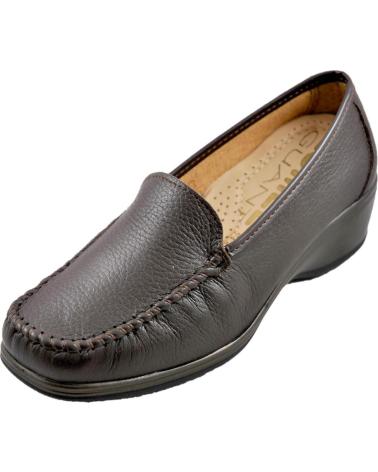 Mocassins de Mulher LUMEL - MOCASIN MUY ANCHO PLANTILLA EXTRAIBLE LIGEROS F MORO