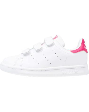 Sportif-De-Niña-ADIDAS-ZAPATILLAS-STAN-SMITH-CF-PARA-NINAS-EN-COLOR-BLANCO