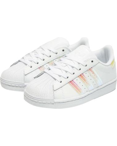 Sportif-De-Niña-ADIDAS-ZAPATILLAS-SUPERSTAR-FV3147-BLANCO