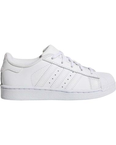 Sportif-De-Niña-ADIDAS-ZAPATILLAS-SUPERSTAR-PARA-NINOS-UNISEX-EN-COLOR-BLANCO