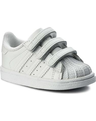 Sportif-De-Niña-ADIDAS-ZAPATILLAS-SUPERSTAR-CF-PARA-BEBE-EN-COLOR-BLANCO
