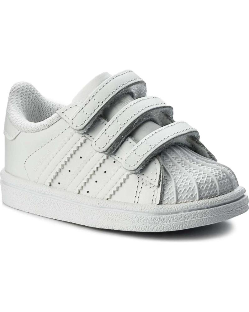 Sportif-De-Niña-ADIDAS-ZAPATILLAS-SUPERSTAR-CF-PARA-BEBE-EN-COLOR-BLANCO