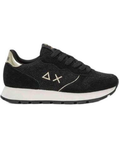 Sportif pour Femme SUN68 ZAPATILLA ALLY GLITTER TEXTILE Z44204 11 NEGRO
