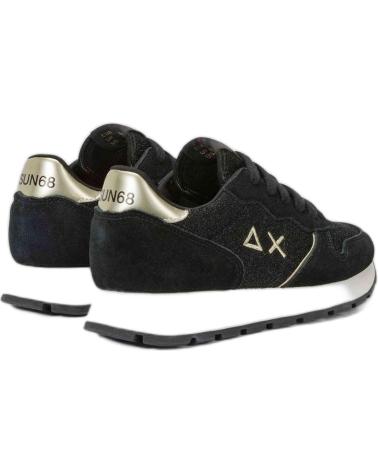 Sportif pour Femme SUN68 ZAPATILLA ALLY GLITTER TEXTILE Z44204 11 NEGRO