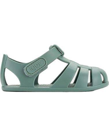 Botas de agua de Niño IGOR CANGREJERAS BAREFOOT NEMO SOLID S10324 NUEVOVERDE