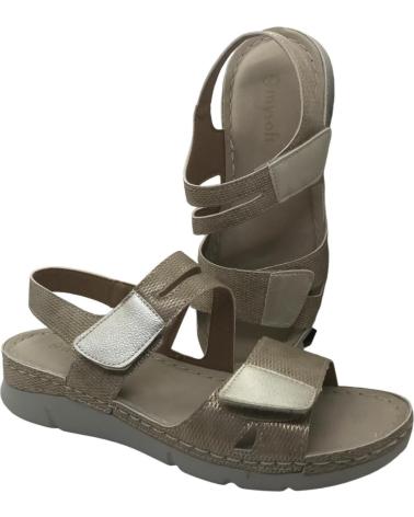 Sandali per Donna MYSOFT SANDALIA CONFORT MUJER 25M022 PLATINO