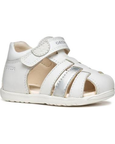 Sandals-De-Niña-GEOX-SANDALIAS-MACCHIA-B254WBSS-WHITESILVER