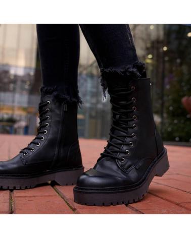 BOTTINES XTI 043215 C NOIRES À LACETS STYLE MILITAIRE NEGRO