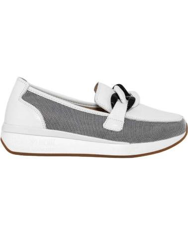 Halbschuhe für Damen THE HAPPY MONK MOCASINES PARA MUJER EN COLOR BLANCO