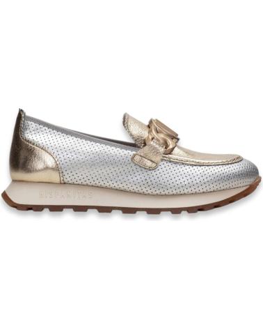 Mocassins de Mulher HISPANITAS MCOASIN SPORT ADORNO SILVER-ANTICO