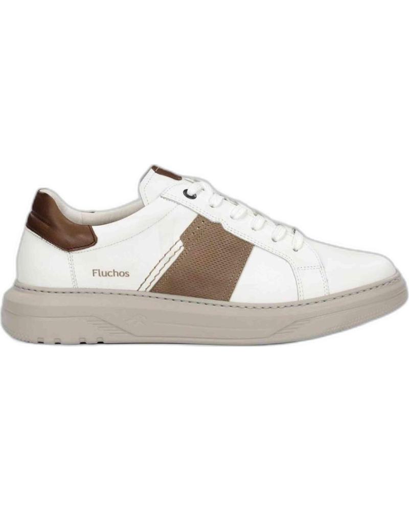 Zapatillas deporte de Hombre FLUCHOS ZAPATILLAS PARA HOMBRE EN COLOR BLANCO BLANCO