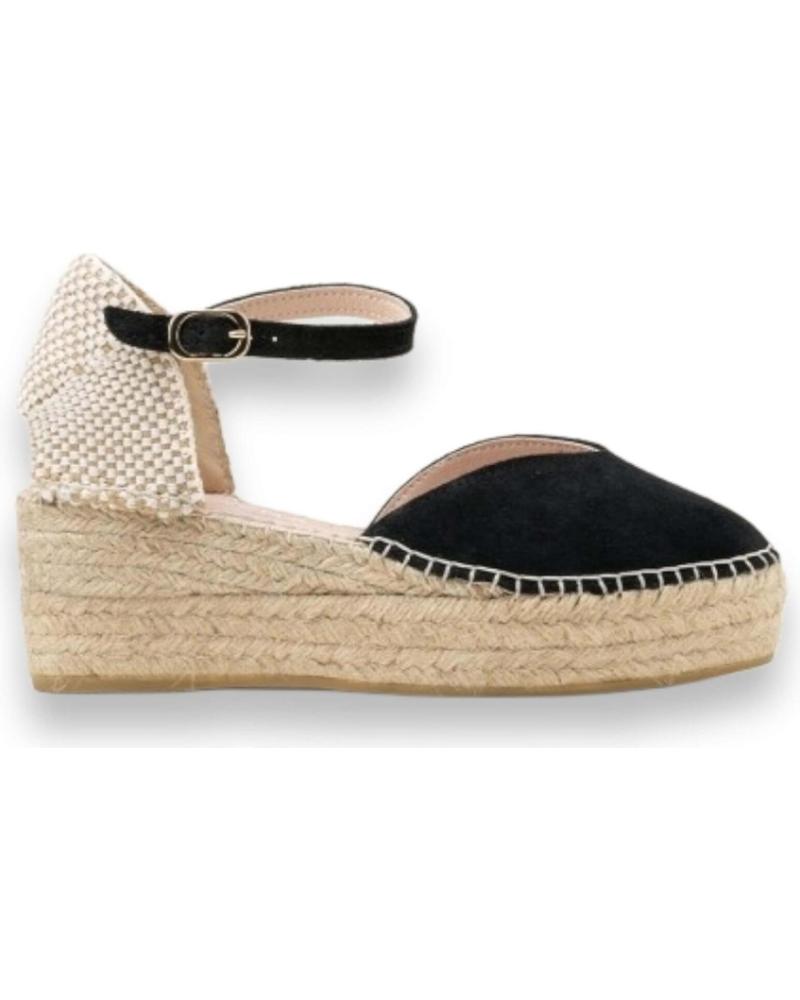 MACARENA SANDALIAS DE PLATAFORMA EN PARA MUJER NEGRO
