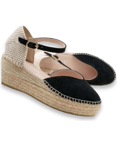 MACARENA SANDALIAS DE PLATAFORMA EN PARA MUJER NEGRO