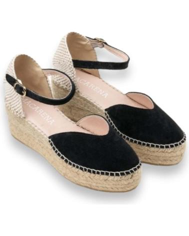 MACARENA SANDALIAS DE PLATAFORMA EN PARA MUJER NEGRO