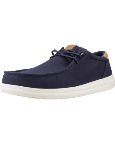 Sapato de vela de Homem HEY DUDE MOCASINES HOMBRE MODELO PAUL CANVAS COLOR AZUL NAVY