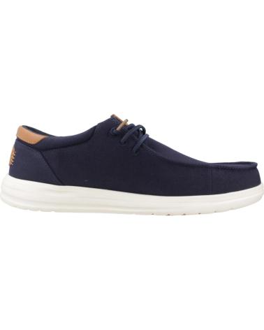 Sapato de vela de Homem HEY DUDE MOCASINES HOMBRE MODELO PAUL CANVAS COLOR AZUL NAVY