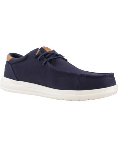 Sapato de vela de Homem HEY DUDE MOCASINES HOMBRE MODELO PAUL CANVAS COLOR AZUL NAVY
