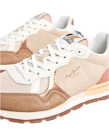 Sapatilhas de Mulher pepe jeans ZAPATILLAS SNEAKERS BRIT MIX W PARA MUJER EN COLOR ROSA ROSA