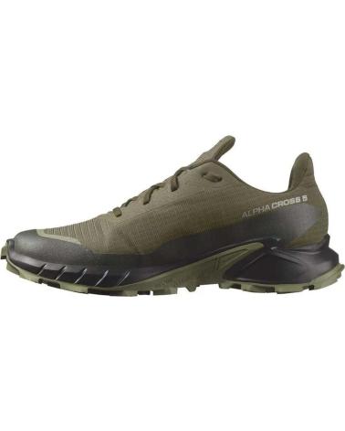 Sportschuhe für Herren SALOMON ZAPATILLAS ALPHACROSS GTX PARA HOMBRE EN COLOR VERDE