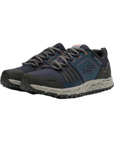 SKECHERS ZAPATILLAS ESCAPE PLAN NARANJA 51591-NVOR HOMBRE AZUL MARINO