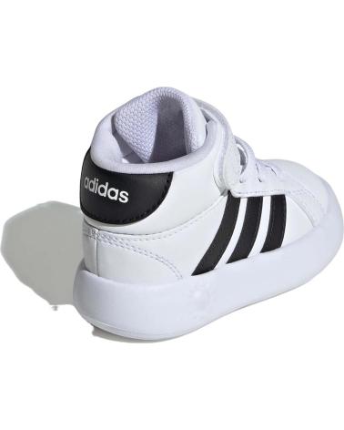 Sneaker für Mädchen und Junge ADIDAS ZAPATILLAS GRAND COURT MID PARA BEBE EN COLOR BLANCO